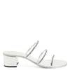 Giuseppe Zanotti Crystal-embellished Heeled Sandals In Silver