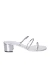 Giuseppe Zanotti Dark Colorful White Sandals In Multi