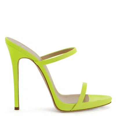 Giuseppe Zanotti Darsey 120mm Heeled Sandals In Yellow