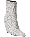 Giuseppe Zanotti Decadence 105 Python Wedge Bootie In White