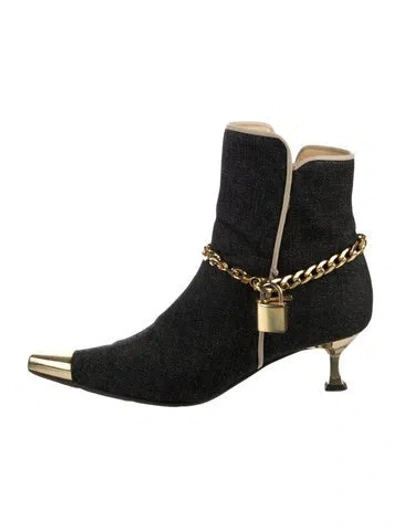 Pre-owned Giuseppe Zanotti Denim Pumps In Black