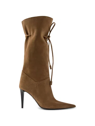 Giuseppe Zanotti Desideria Leather Boots In Brown