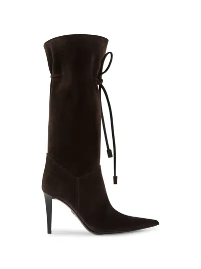 Giuseppe Zanotti Desire Midi 90 Boots In Brown