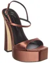 Giuseppe Zanotti Destino 110 Satin Platform Sandal In Brown