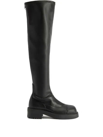 Giuseppe Zanotti Diran Leather Boots In Black