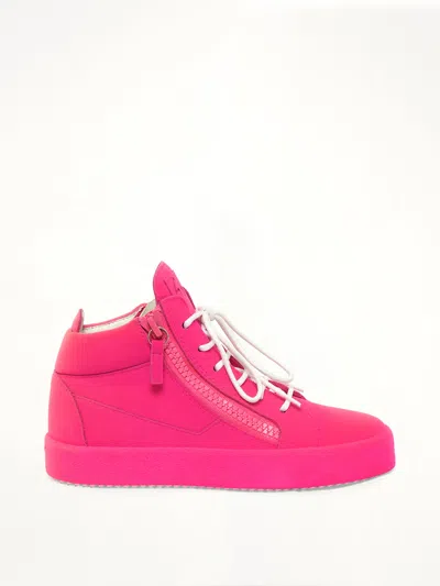 Giuseppe Zanotti Don Flok Ricamo Sneaker In Pink
