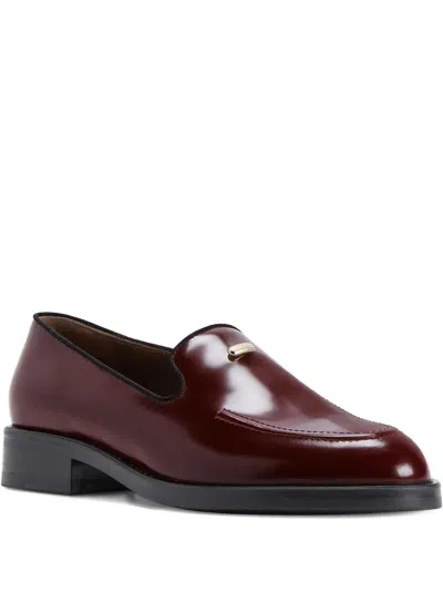 Giuseppe Zanotti Dories Leather Loafers In Red