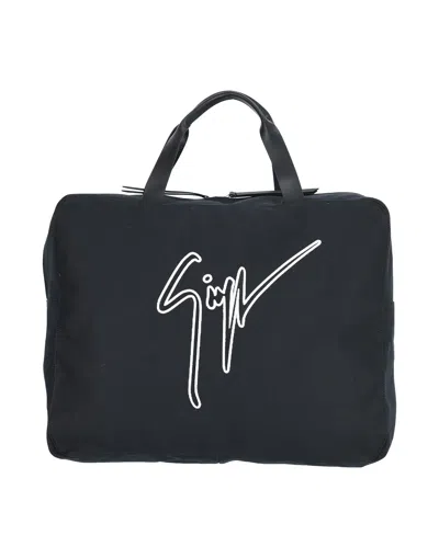 Giuseppe Zanotti Duffel Bags In Black