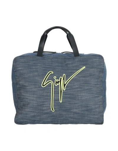 Giuseppe Zanotti Duffel Bags In Blue