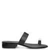 Giuseppe Zanotti Black Leather Dynamo Bardack Sandals In Black
