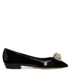 Giuseppe Zanotti Eglantine Crystal Ballerina Shoes In Black