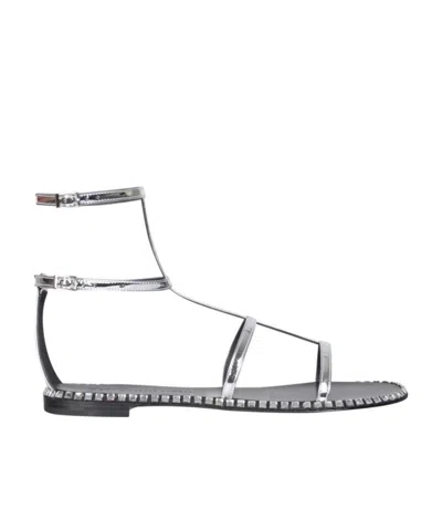 GIUSEPPE ZANOTTI GIUSEPPE ZANOTTI EMBELLISHED FLAT GLADIATOR SANDALS