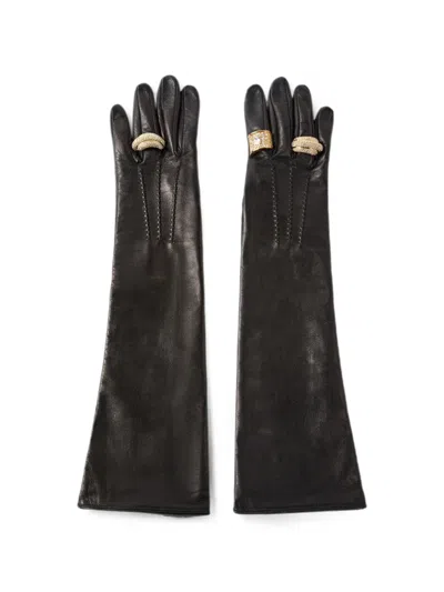 Giuseppe Zanotti Enigme Gloves In Brown