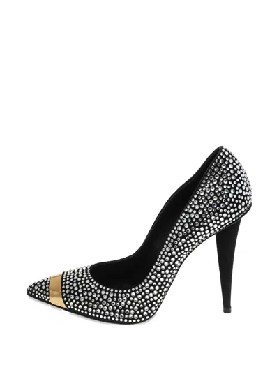 Pre-owned Giuseppe Zanotti Ester Crystal-embellished Pumps In Black