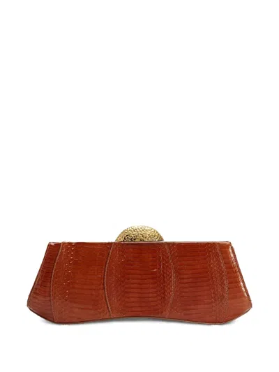 Giuseppe Zanotti Eve Clutch Bag In Brown