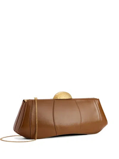Giuseppe Zanotti Eve Clutch Bag In Brown