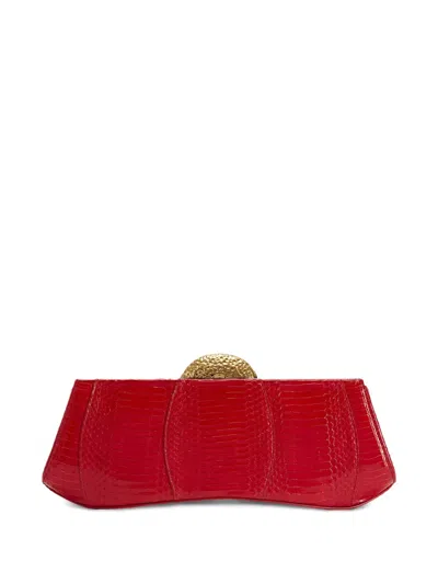 Giuseppe Zanotti Eve Clutch Bag In Red