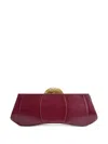Giuseppe Zanotti Eve Lambskin Clutch Bag In Red