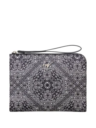 Giuseppe Zanotti Fabian Paisley Print Clutch