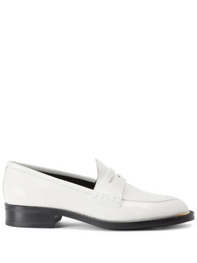 Giuseppe Zanotti Faridha Leather Loafers In White