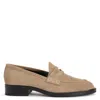 Giuseppe Zanotti Faridha Suede Loafers In Beige