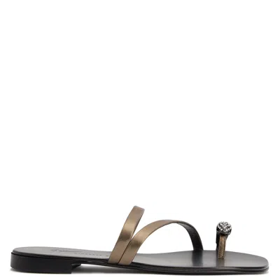 Giuseppe Zanotti Febe Crystal-embellished Leather Sandals In Green