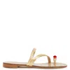 Giuseppe Zanotti Febe Leather Toe-ring Sandals In Black