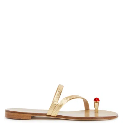 Giuseppe Zanotti Febe Leather Toe-ring Sandals In Multi
