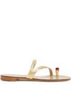 Giuseppe Zanotti Febe Leather Toe-ring Sandals In Multi