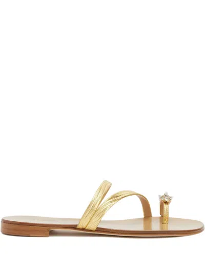GIUSEPPE ZANOTTI FEBE STUDS CRYSTAL-EMBELLISHED SANDALS
