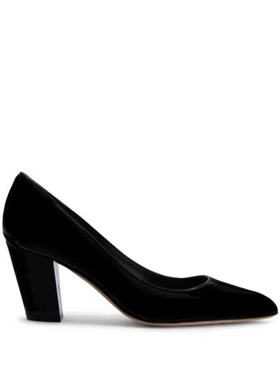 Giuseppe Zanotti Femiy 70 Mm Patent-effect Pumps In Black