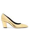 Giuseppe Zanotti Femiy 70mm Metallic-effect Pumps In Gold