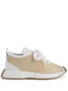 Giuseppe Zanotti Ferox Crocodile-print Sneakers In Neutrals