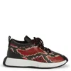 Giuseppe Zanotti Ferox Snakeskin-effect Lace-up Sneakers In Multi