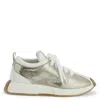 Giuseppe Zanotti Ferox Crocodile-print Sneakers In White