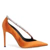 Giuseppe Zanotti Filipa Crystal In Orange