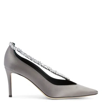Giuseppe Zanotti Filipa Crystal In Gray