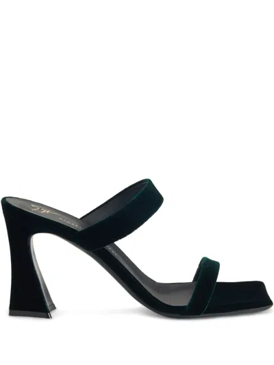 Giuseppe Zanotti Flaminia Mules In Green
