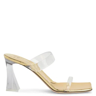 Giuseppe Zanotti Flaminia Plexi Sandalen 85mm In Gold