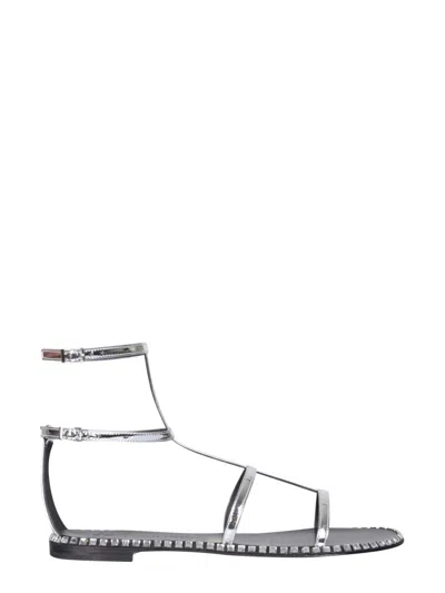 GIUSEPPE ZANOTTI FLAT GLADIATOR SANDALS