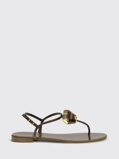 Giuseppe Zanotti Flache Sandalen  Damen Farbe Dark In Brown