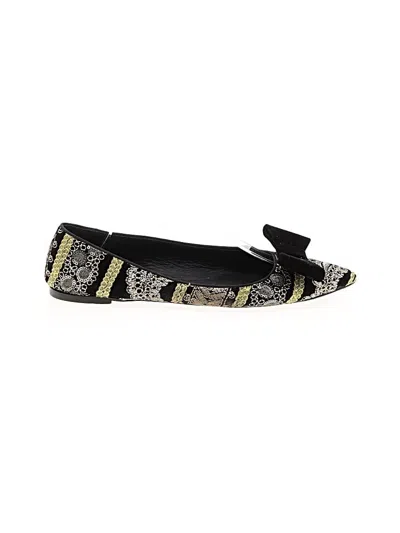 Pre-owned Giuseppe Zanotti Flats In Black