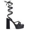 Giuseppe Zanotti Black Flavienne Heeled Sandals In Black