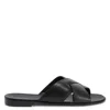 Giuseppe Zanotti Flavio Crossed-leather Sandals In Black