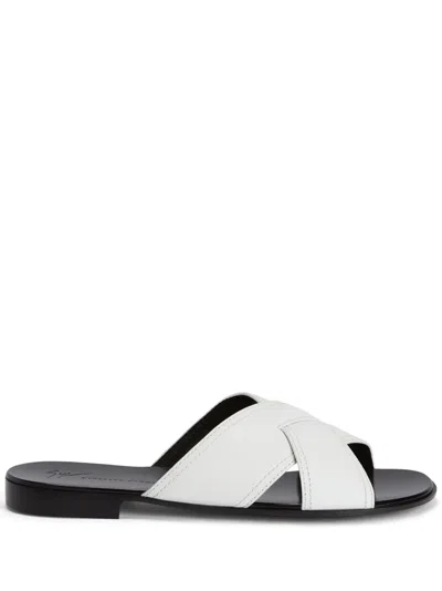 GIUSEPPE ZANOTTI FLAVIO CROSSOVER-STRAP SANDALS