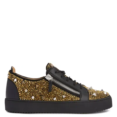 giuseppe zanotti frankie black gold
