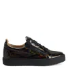 Giuseppe Zanotti Frankie Graphic-print Sneakers In Brown