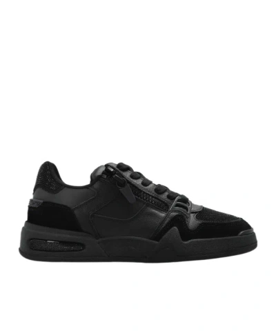Giuseppe Zanotti Gz-ghost Sneakers In Black Suede And Leather In Multi