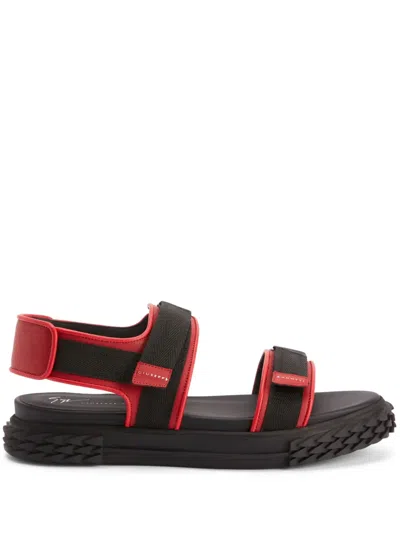 Giuseppe Zanotti Frankie Double-strap Sandals In Red