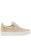 Giuseppe Zanotti Frankie Kaleido Sneakers Im Metallic-look In Neutrals